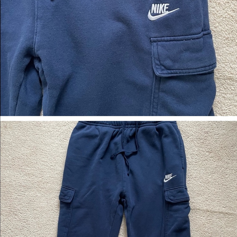 NIKE cargo sweatpants blue, excellent pre-owned condition. Special listing